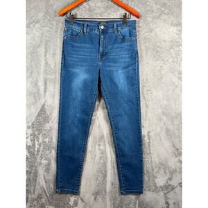 Curve Appeal Jeans Womens 8 29 30x28 Blue High Rise Essential Skinny Stretch